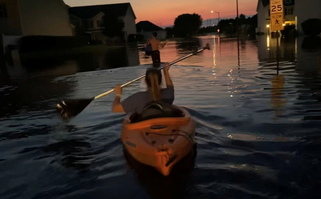 nurse kayaking